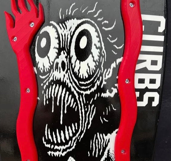 10" Old School VHS Goblin Screen printed skateboard Deck - Screen print Goblin graphic
