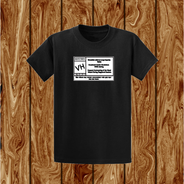VH ESRB WARNING SCREEN PRINTED HEAVYWEIGHT TEE