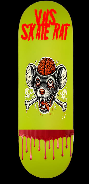 10" popsicle*** VHS SKATE RAT SKATEBOARD DECK