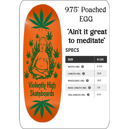 9.75” Egg - “ain’t it great to meditate”