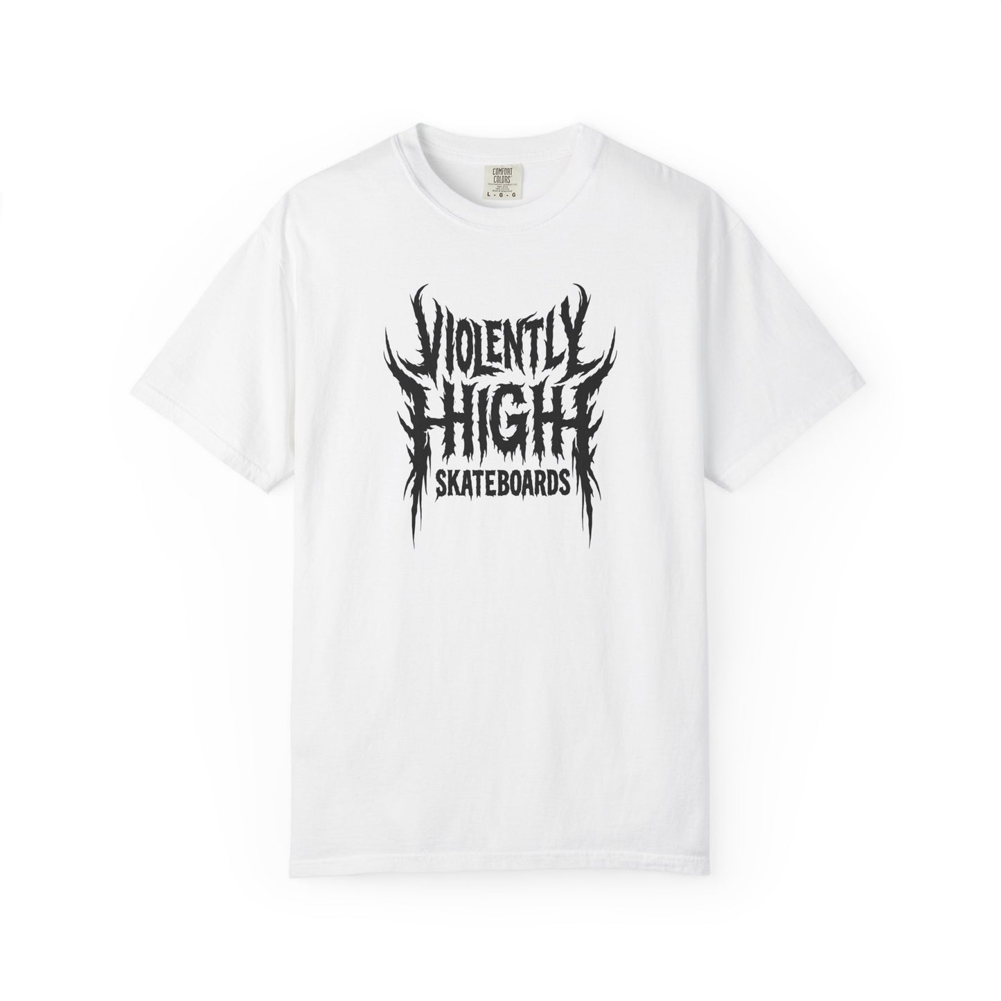 Violently High Skateboards logo T-shirt | Skateboard Graphic Tee