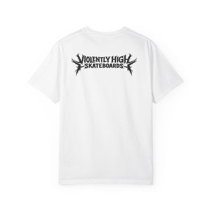 Violently High Skateboards logo T-shirt | Skateboard Graphic Tee