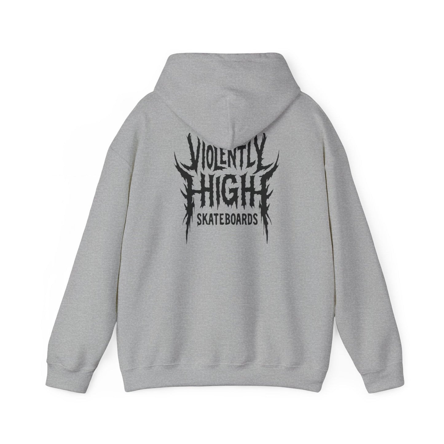 Violently High Skateboards Hoodie — Graphic Skateboard Pullover