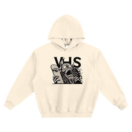 VHS ‘Shred to Death’ Fleeced Boxy Hoodie – Free Shipping
