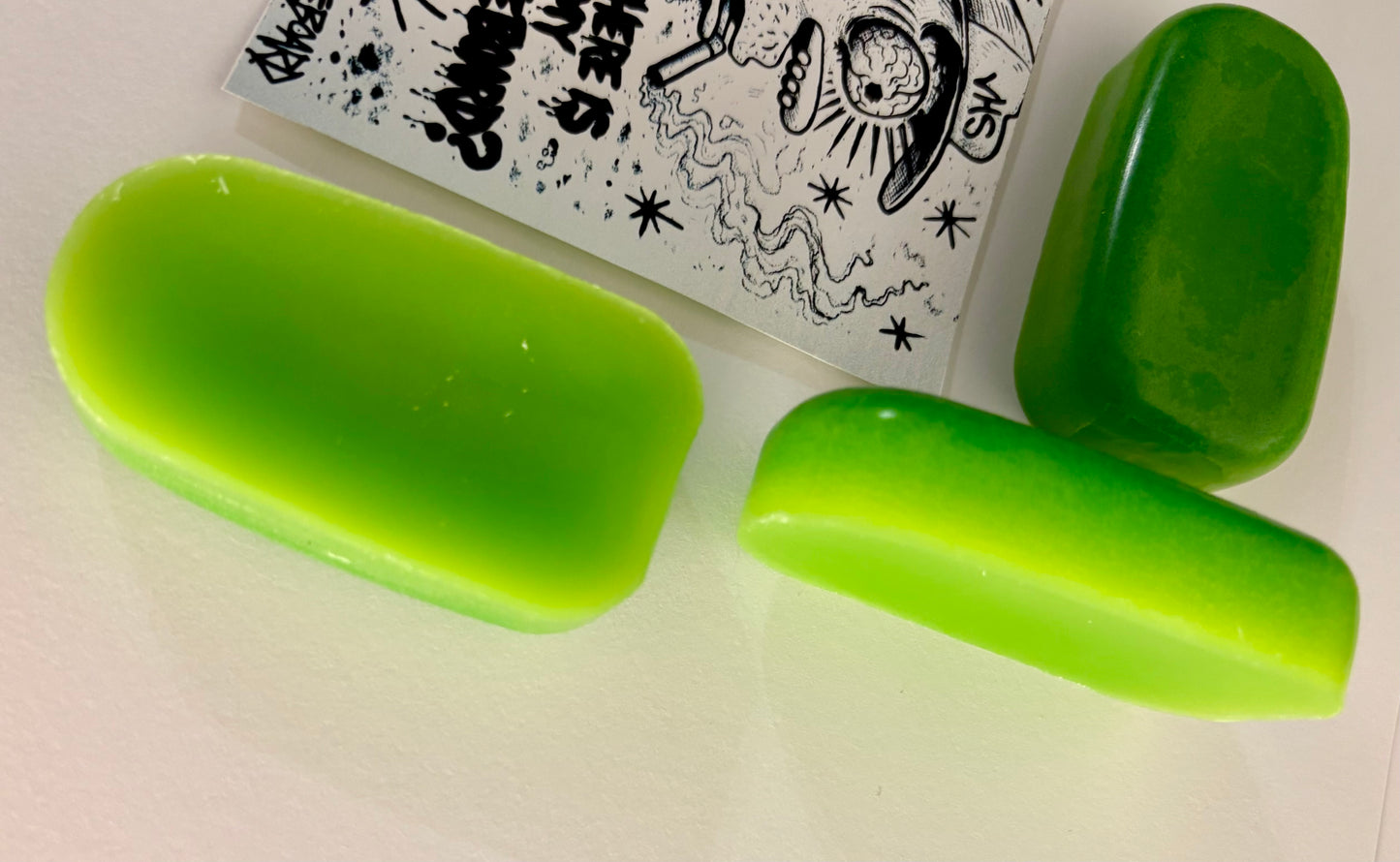 Violently High Skateboards Premium Curb Wax — Singles & 3‑Pack (30 g Each) with Collectible Sticker