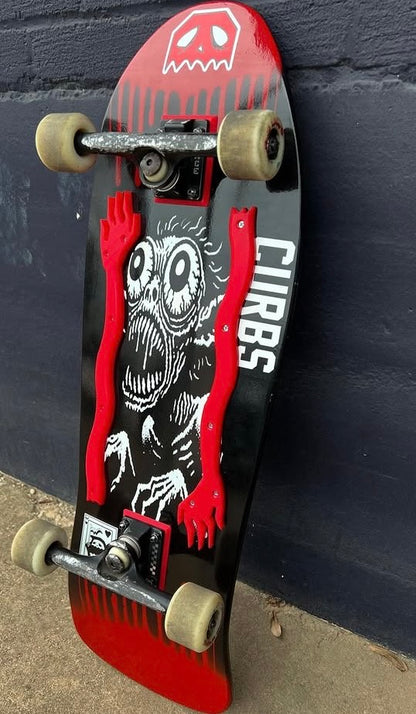 10" Old School VHS Goblin Screen printed skateboard Deck - Screen print Goblin graphic