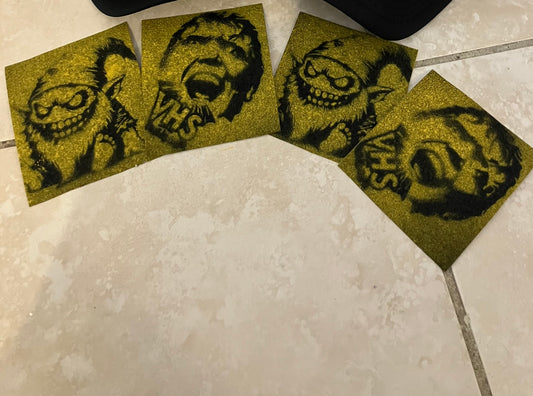 Violently High KILLER GRIP TAPE STICKERS -  6x6 Single strip SKATEBOARD DECK grip tape squards