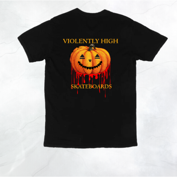 REJECTO-LANTERN BLACK TEE SHIRT - VIOLENTLY HIGH SKATEBOARDS