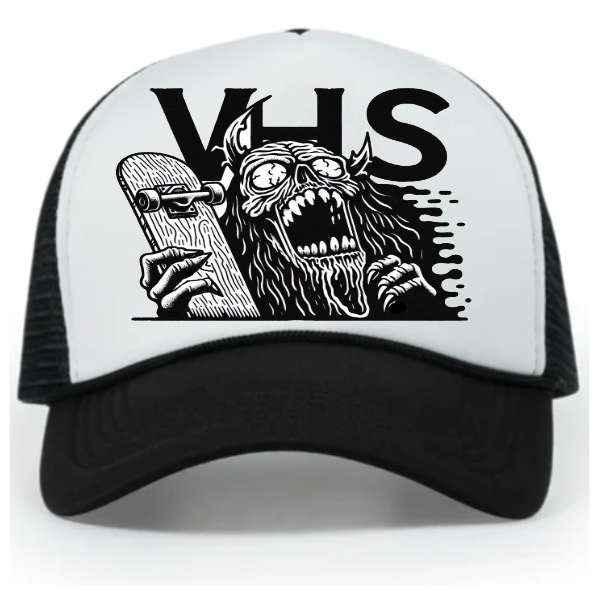 * VHS LOGO TRUCKER STYLE HAT - HIGH QUAILITY, SNAPBACK