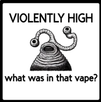 What Was in That Vape?’ 3x3 Waterproof Sticker – Free Shipping
