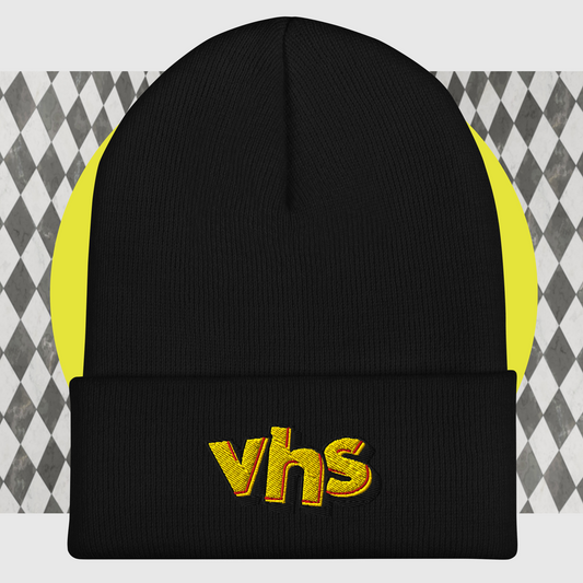 VHS Violently High Skateboards Cuffed Beanie – Free Shipping