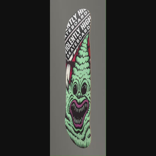 Horror Skateboard Deck – [Chronic Curb Eater] | Violently High Skateboards