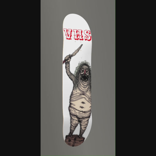 Horror Skateboard Deck – [Step on up folks] | Violently High Skateboards